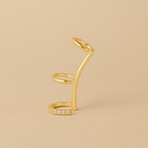 Triple Golden Earcuff