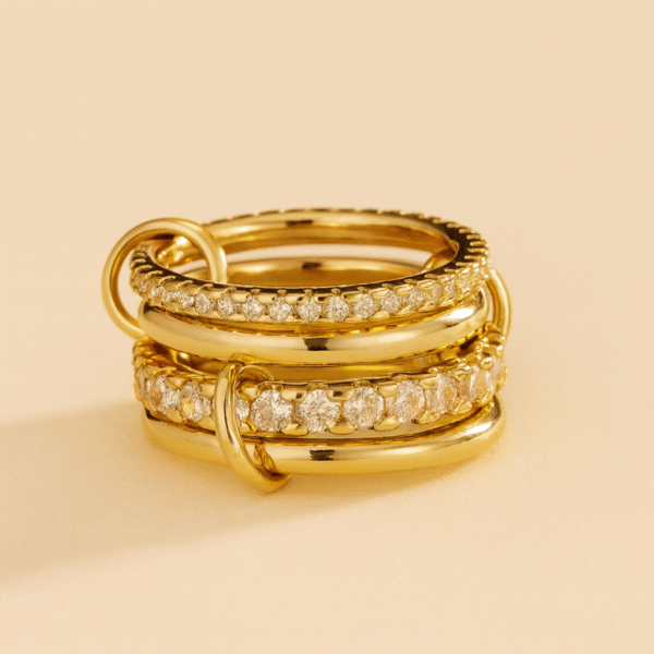 Linked Spark Rings – Noa Jewerly